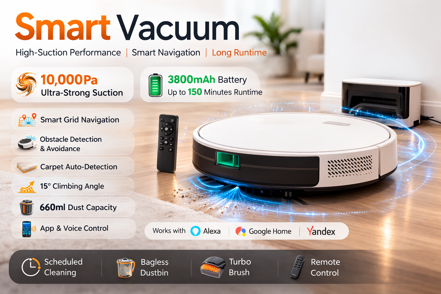 Redroad E2 Smart Vacuum