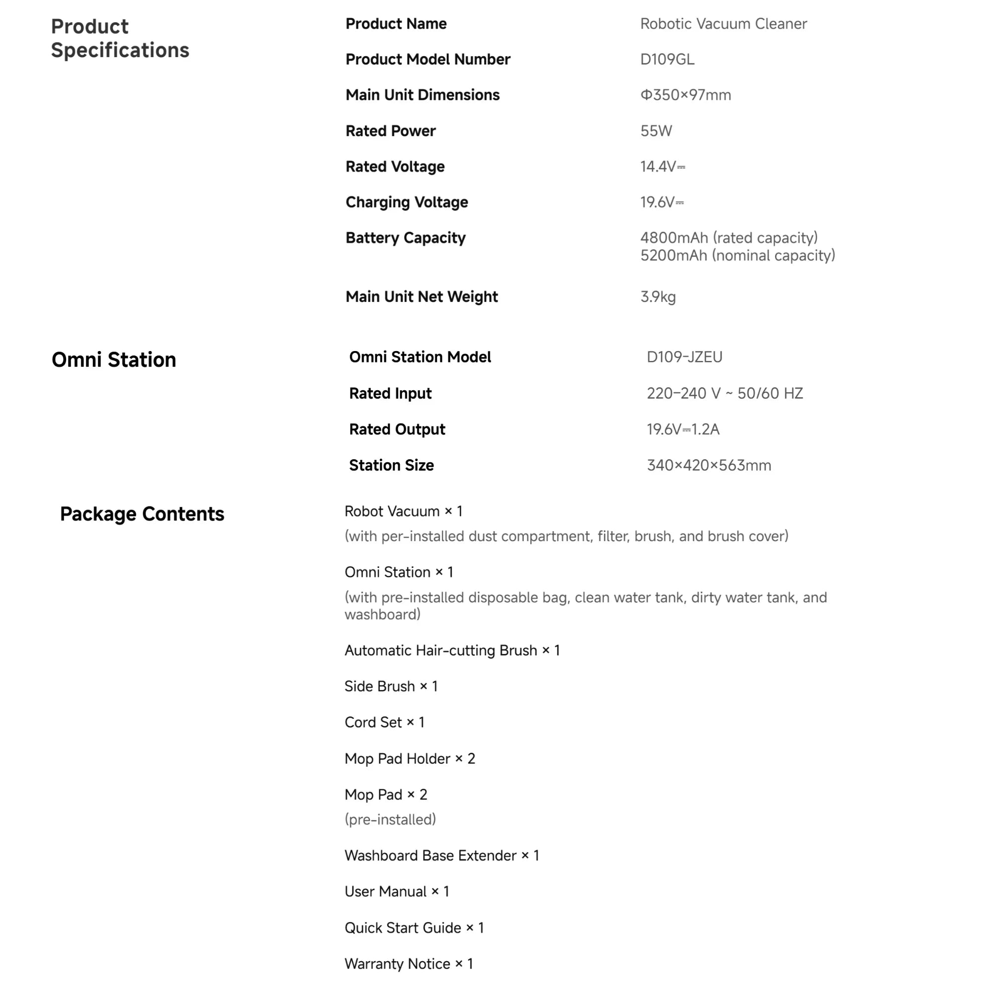 Xiaomi Smart Vacuum X20 Max