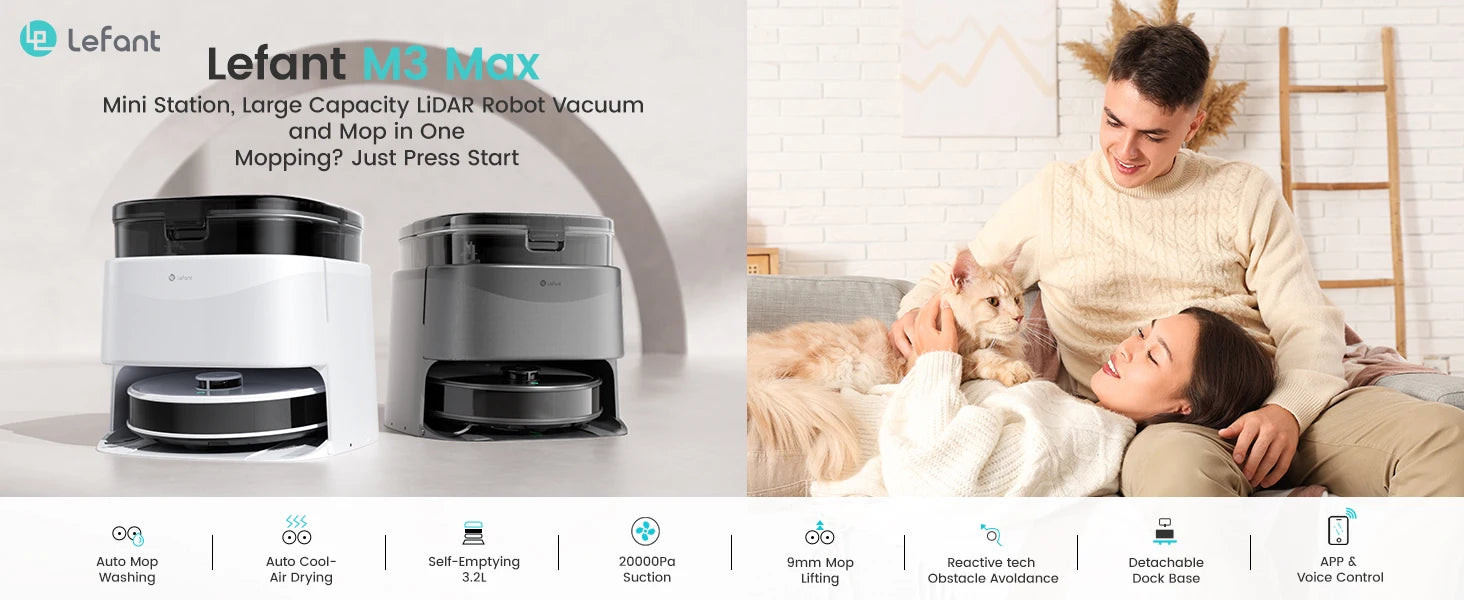 Lefant M3 Max Smart Vacuum Cleaner