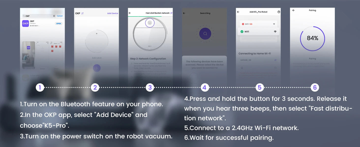 Pro Smart Vacuum Cleaner OKP K5