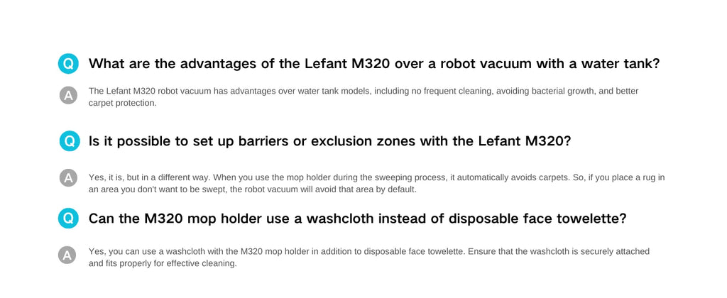 Lefant M320 Robot Vacuum Cleaner